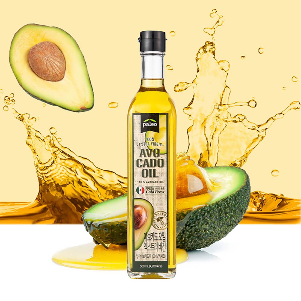 [PALEO] 100% Extra Virgin Avocado Oil 500ml-100% Pure, Cold Pressed, HASS Avocado-Made in Korea